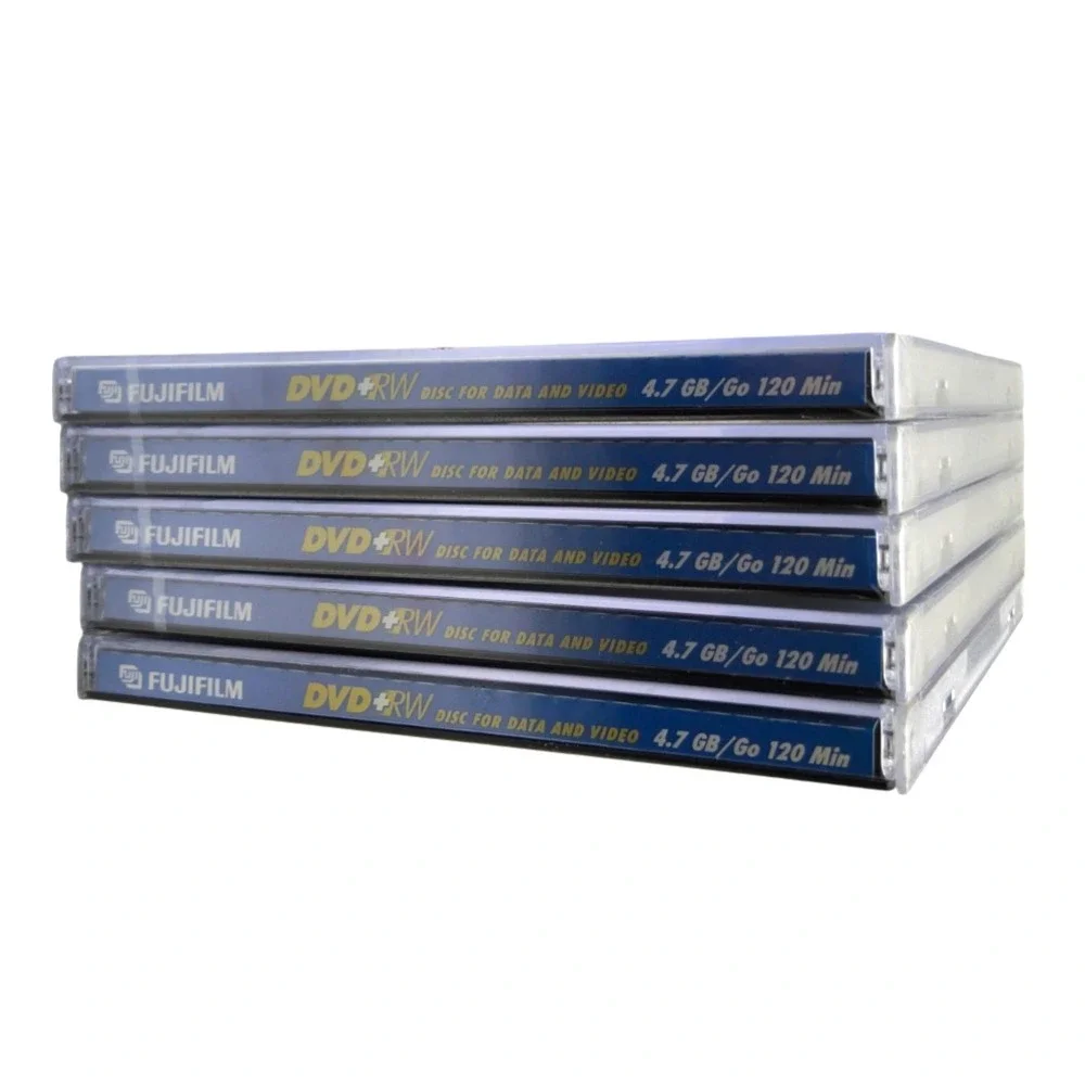 [5x] Fuji Flim DVD Plus Rw 4.78 GB Disk‎ 4x Write Speed For Data Or Video New
